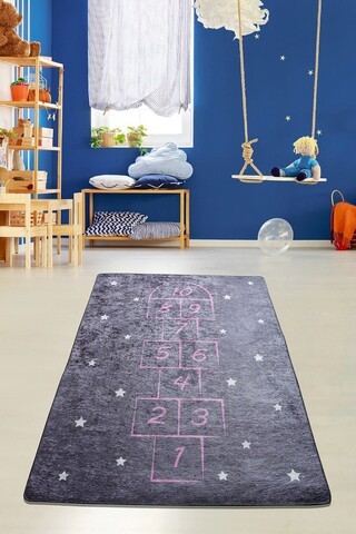 Covor, Hopscotch, 140x190 cm, Catifea, Multicolor