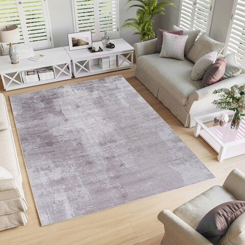 Covor, Woopamuk206, 120x180 cm, 70% bumbac/30% poliester, Gri