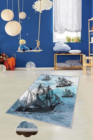 Covor, HMNT463, 140x220 cm, Poliester, Multicolor