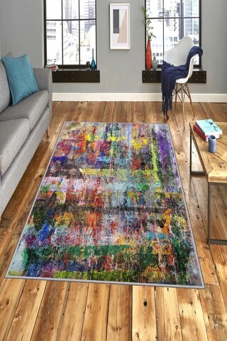 Covor, EXFAB287, 80x120 cm, Poliester, Multicolor