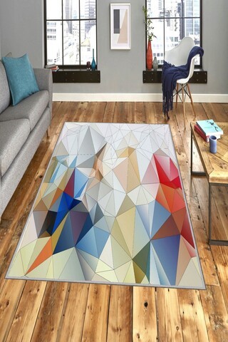 Covor de hol, EXFAB254, 80x150 cm, Poliester, Multicolor