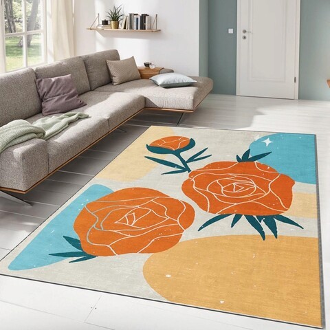 Covor, ALHO CARPET-46A , 120x180 cm, Poliester, Multicolor