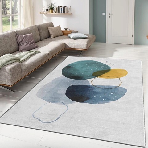 Covor, ALHO CARPET-39A , 140x220 cm, Poliester, Multicolor