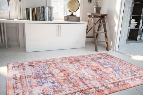 Covor de hol, Blues Chenille AL 272 , 75x150 cm, Poliester , Multicolor