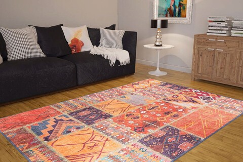 Covor de hol, Jazz Chenille AL 332 , 75x150 cm, Poliester , Multicolor