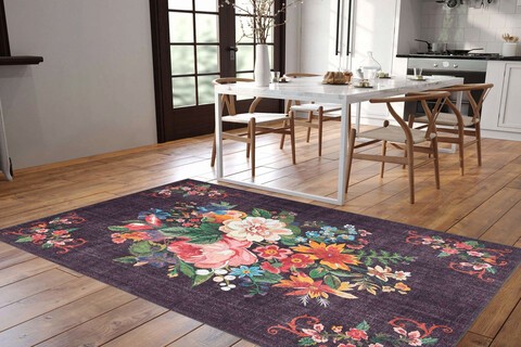 Covor de hol, Soul Chenille, 75x150 cm, Poliester , Multicolor