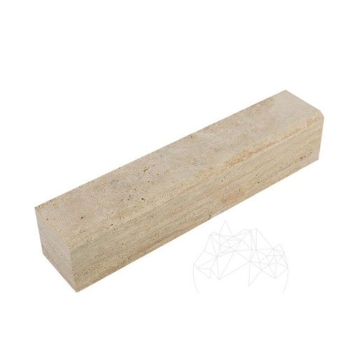 Bordura Travertin Classic Cross Cut, 10 x 10 x 50 cm (Bizot 2 cm 1L)