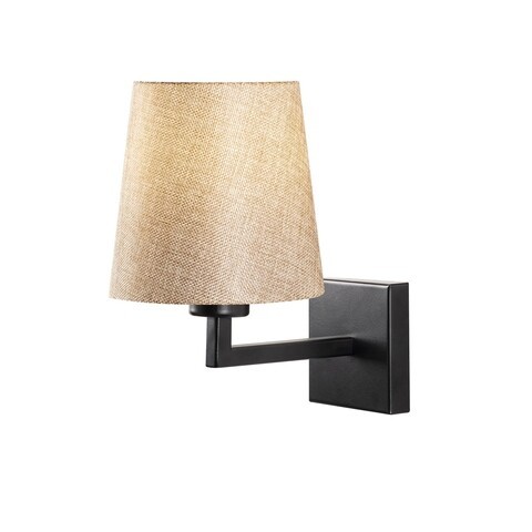 Lampa de perete Opviq Profil, 24x30 cm, E27, 40 W, negru/crem