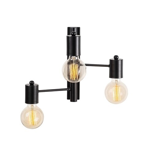 Lampa de perete Opviq Hexa, 30x40 cm, 3 x E27, 40 W, negru