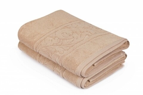 Set 2 prosoape de baie 70x140 cm, 100% bumbac, Hobby, Sultan Beige