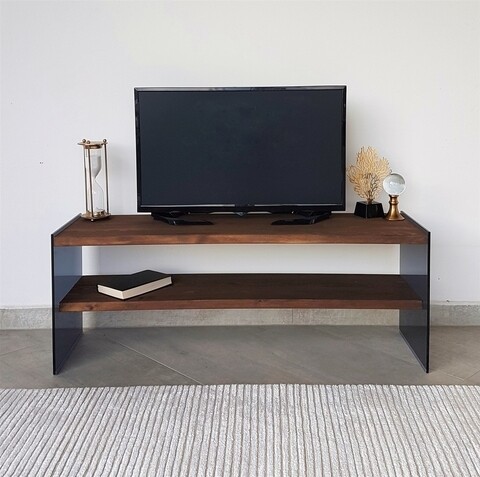 Comoda TV Neostill TV100, 120 x 35 x 45 cm, walnut