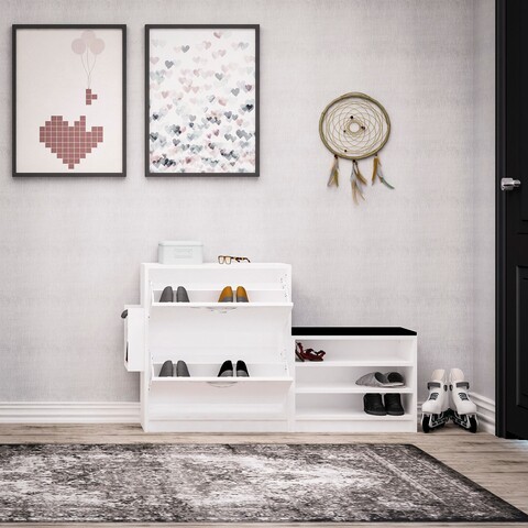 Pantofar Trend, Elegance, 130x31x80 cm, alb