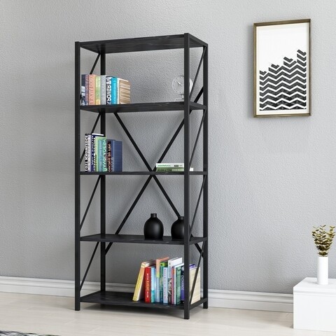 Biblioteca Vega, Ametti, 64.2 x 30 x 150 cm, negru