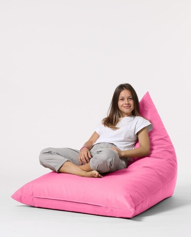 Fotoliu puf, Bean Bag Ferndale, Pyramid Bed, 145 cm, poliester impermeabil, roz