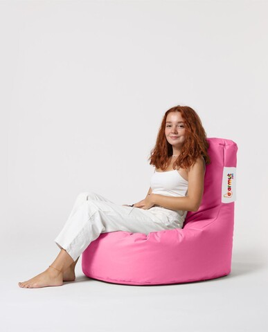 Fotoliu puf, Bean Bag, Ferndale Lina, 70 x 80 cm, poliester impermeabil, roz