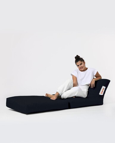 Fotoliu extensibil, Siesta, Ferndale Bean Bag, 55 - 180 cm, poliester impermeabil, negru