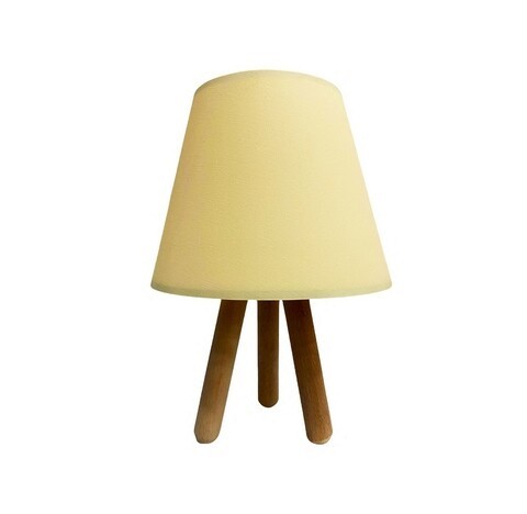 Lampa de masa, 203- K- Wood, FullHouse, 22 x 33 cm, 1 x E27, 60W, crem/natural