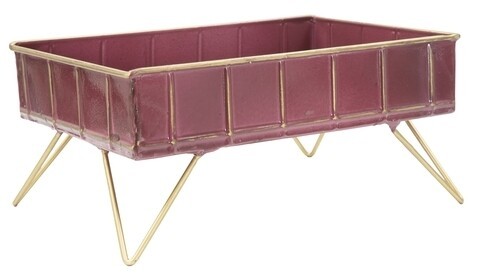 Cutie decorativa Glam, Mauro Ferretti, 32 x 21.5 x 15.5 cm, fier, bordo