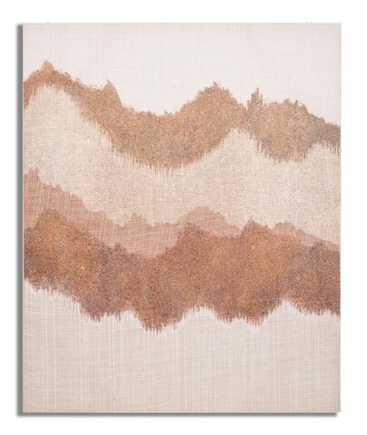 Tablou decorativ Browny, Mauro Ferretti, 80x100 cm, lemn pin/canvas pictat manual