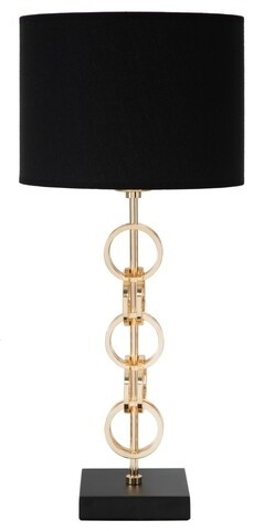 Lampa de masa Glam Rings, Mauro Ferretti, 1 x E27, 40W, Ø25x54.5 cm, fier/textil