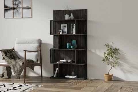 Corp biblioteca, Asse Home, Alex, 80x160x21.8 cm, Antracit