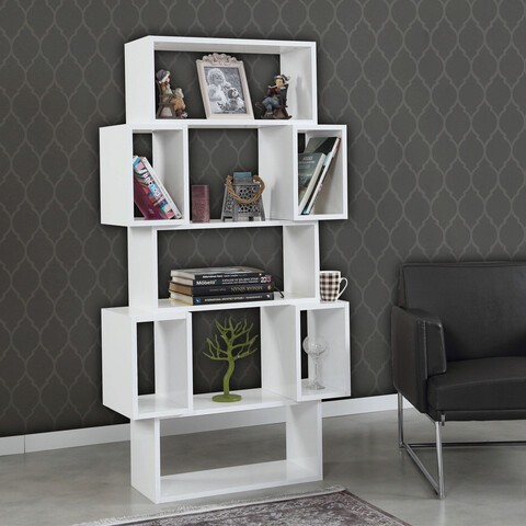 Corp biblioteca, Comforty, Box, 84x160x30 cm, Alb