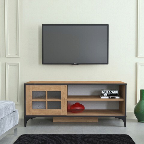 Comoda TV, Comforty, Revival 125Lk, 125x54x42 cm, Stejar