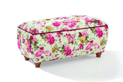 Bancheta, Çilek, Summer Storage Ottoman, 100x50x50 cm, Multicolor