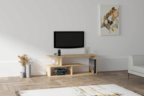 Comoda TV, Puqa Design, Cafu, 100x40x29.6 cm, PAL, Maro