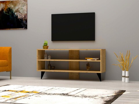 Comoda TV, Puqa Design, One, 120x50x29.6 cm, PAL, Stejar