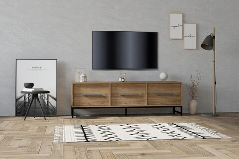 Comoda TV, Puqa Design, Melody, 160x50x40 cm, PAL, Maro