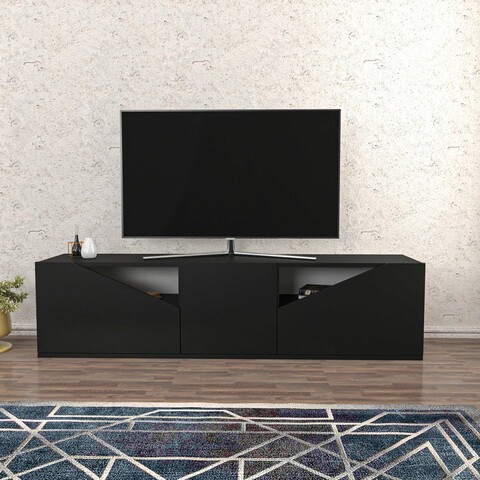 Comoda TV, Retricy, Carson, 160x35.3x40 cm, PAL, Antracit