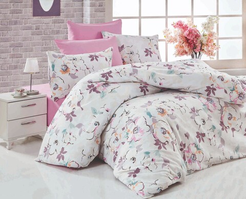 Lenjerie de pat pentru o persoana Single XL (DE), Ela, Pearl Home, Bumbac Ranforce