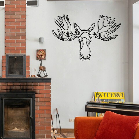 Decoratiune de perete, The Best Lourney Always, metal, 70 x 40 cm, negru