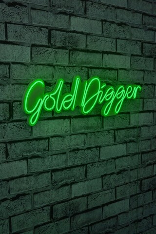 Decoratiune luminoasa LED, Gold Digger, Benzi flexibile de neon, DC 12 V, Verde