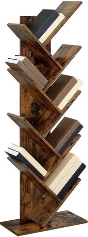 Corp biblioteca Tree, Vasagle, 50 x 25 x 141.5 cm, PAL, maro rustic