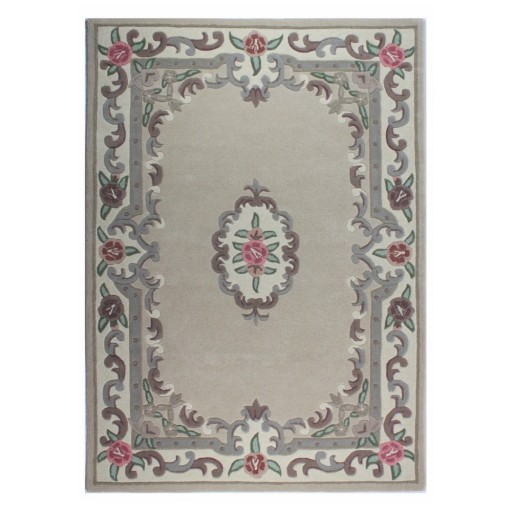 Covor din lână Flair Rugs Aubusson, 75 x 150 cm, bej