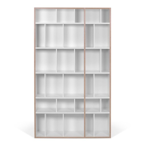 Bibliotecă albă TemaHome Group, lățime 108 cm