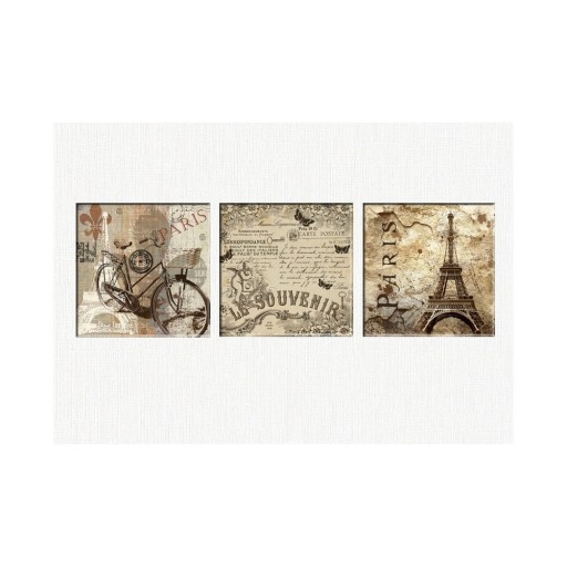 Set 3 tablouri Tablo Center Vintage Paris