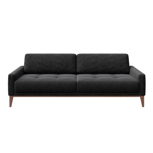 Canapea MESONICA Musso Tufted, gri antracit, 210 cm