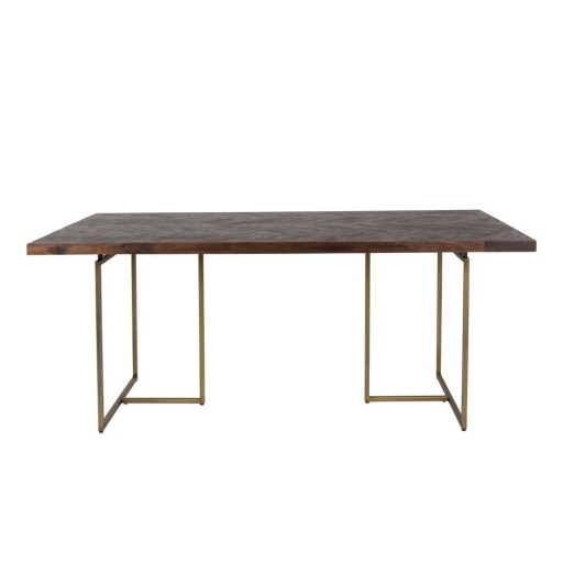 Masă dining cu structură din oțel Dutchbone Class, 200 x 90 cm