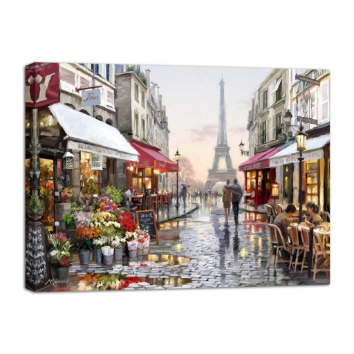 Tablou Styler Canvas Watercolor Paris I, 85 x 113 cm