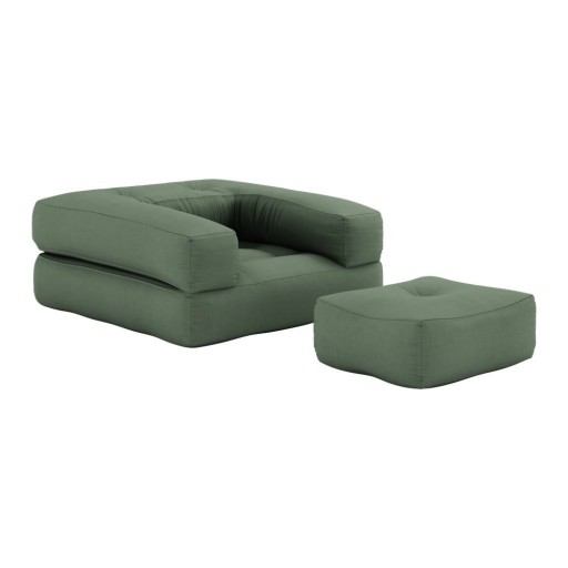 Fotoliu variabil Karup Design Cube Olive Green, verde