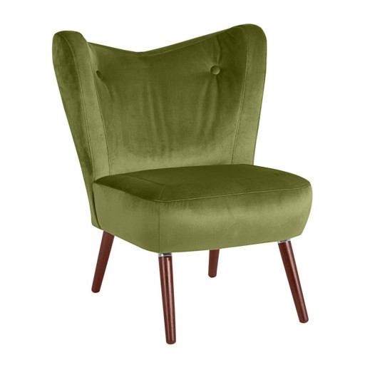 Fotoliu Max Winzer Sari Velvet, verde