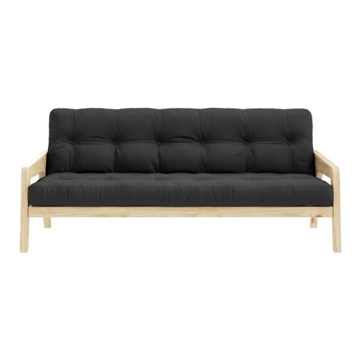 Canapea extensibilă negru/gri 204 cm Grab - Karup Design