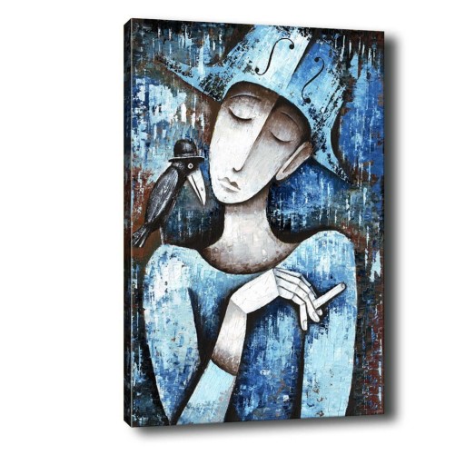 Tablou Tablo Center Girl With Cigarette, 40 x 60 cm