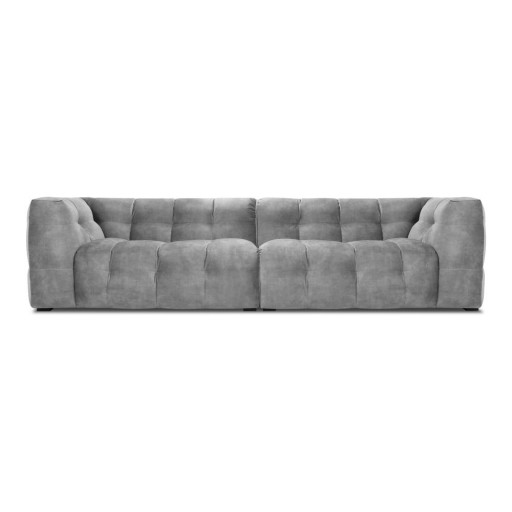 Canapea cu tapițerie din catifea Windsor & Co Sofas Vesta, 280 cm, gri