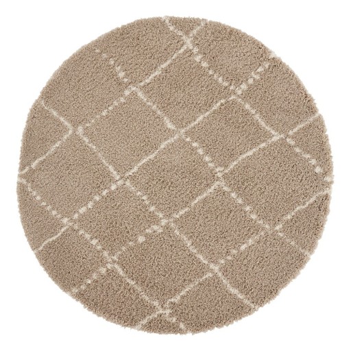 Covor maro deschis Mint Rugs Hash, ⌀ 120 cm