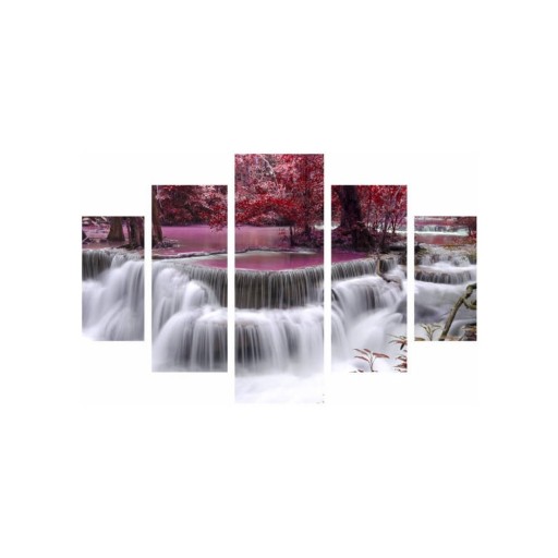 Tablou din mai multe piese Waterfall, 92 x 56 cm