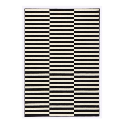 Covor Hanse Home Gloria Panel, 80x150 cm, negru-alb